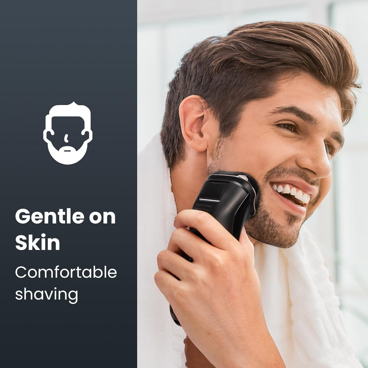 SHPAVVER Electric Razor in compact travel case