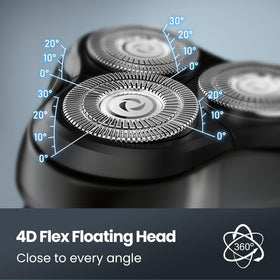 SHPAVVER Electric Razor showing waterproof feature