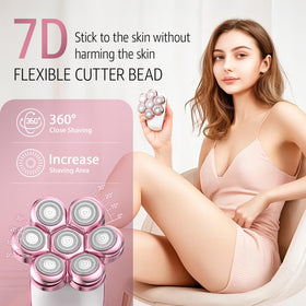 SHPAVVER Electric Razor with smart LED display close-up