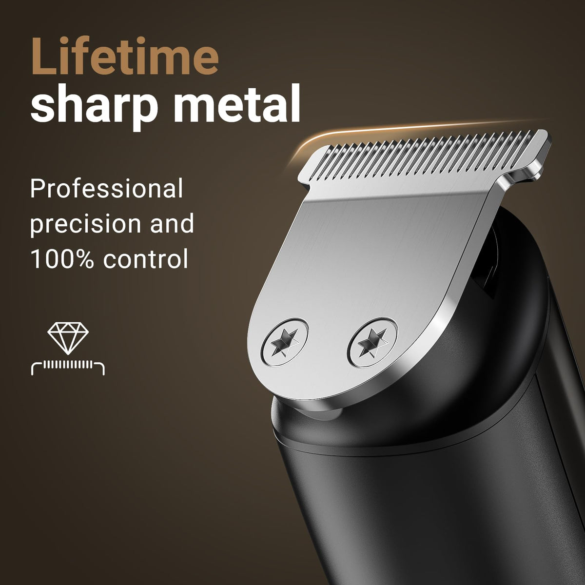 SHPAVVER ETHUP Beard Trimmer ergonomic handle close-up