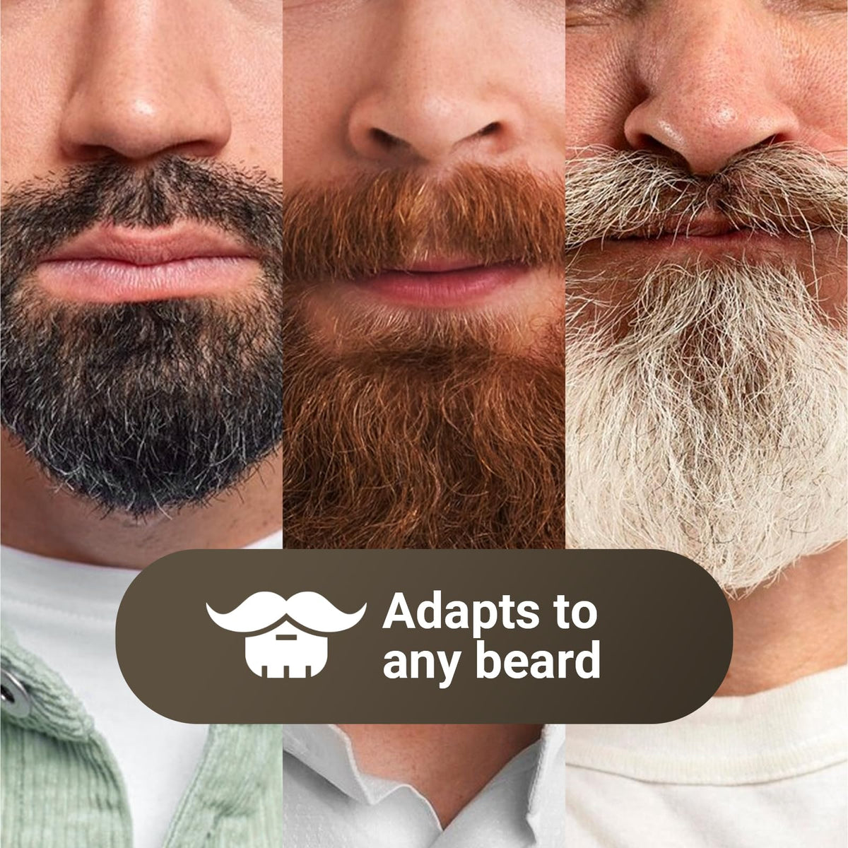 SHPAVVER ETHUP beard trimmer in use during shower