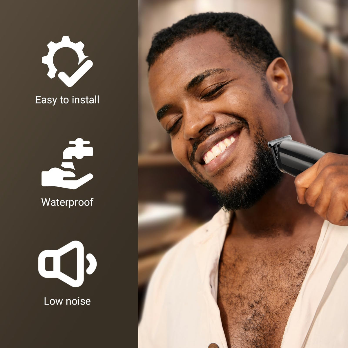 SHPAVVER ETHUP Beard Trimmer with detachable blade