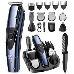 SHPAVVER ETHUP Rechargeable Beard Trimmer 12-in-1 Grooming Kit front view