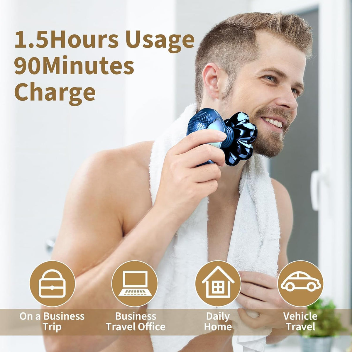 SHPAVVER head shaver with detachable cleaning head