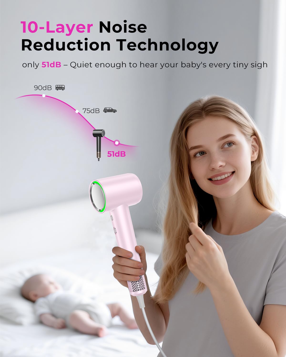 SHRATE hair dryer lightweight design