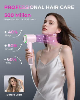 SHRATE hair dryer showing control buttons