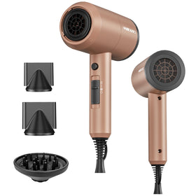 SHRATE Ionic Hair Dryer front view with diffuser attachment