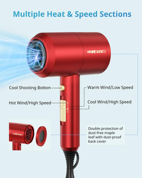SHRATE Ionic Hair Dryer packaging and accessories