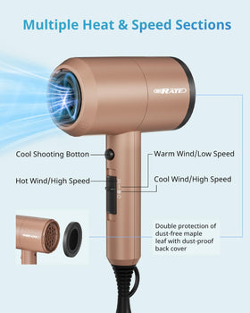 SHRATE Ionic Hair Dryer packaging and accessories