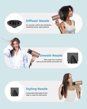 SHRATE Ionic Hair Dryer with multiple heat settings