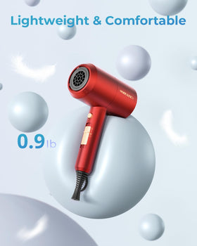 SHRATE Ionic Hair Dryer with three nozzle attachments displayed