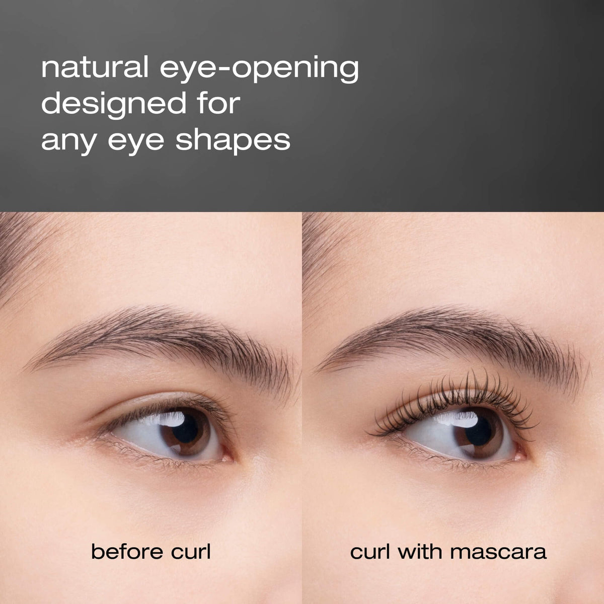 shu uemura Eyelash Curler W in use on eyelashes