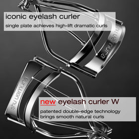shu uemura Eyelash Curler W lifestyle scene with makeup products
