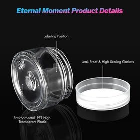 Side view of 1oz plastic jar from Eternal Moment