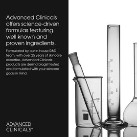 Side view of Advanced Clinicals Puffy Eye Serum bottle