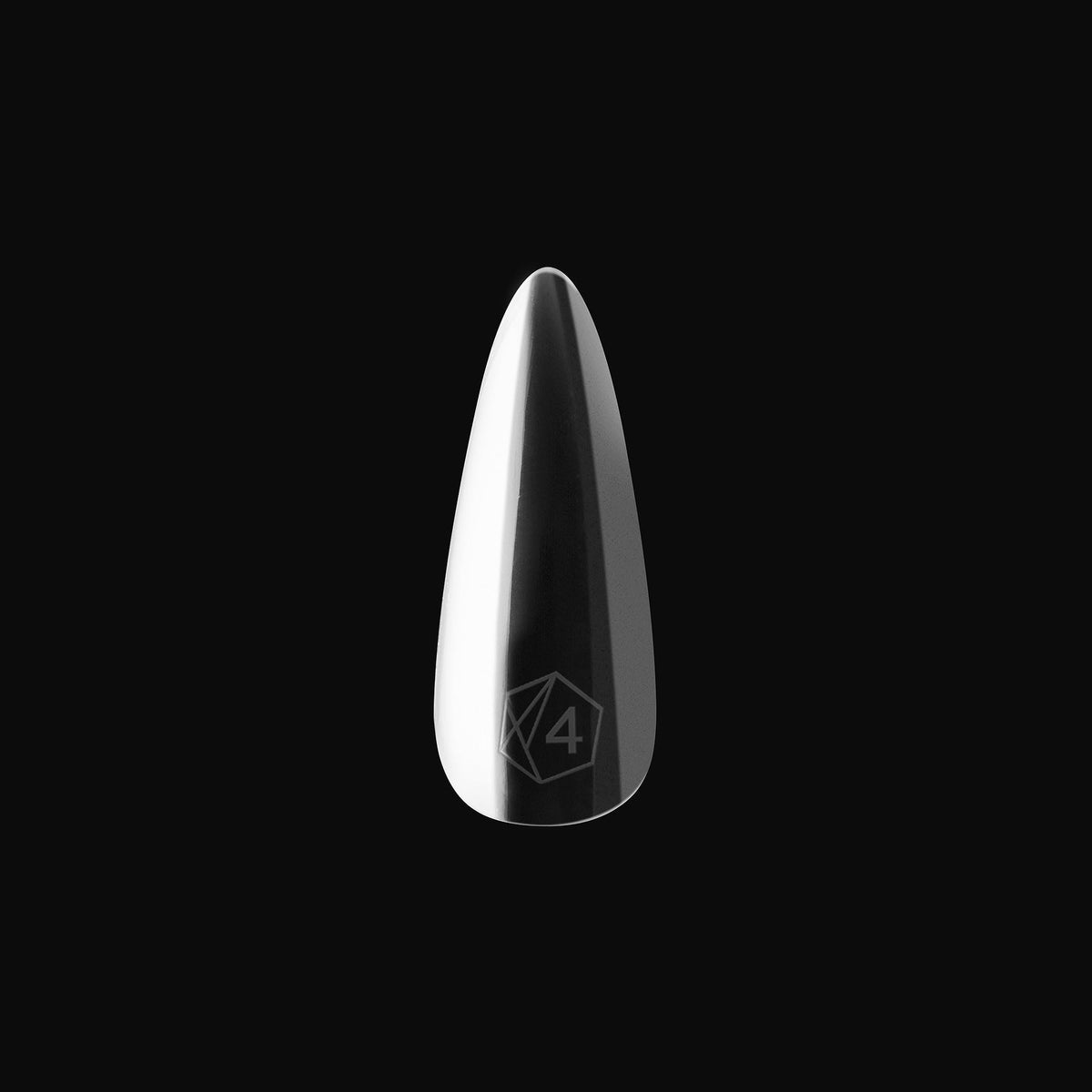 Side view of APRÉS Gel-X Natural Stiletto Medium Tip Box