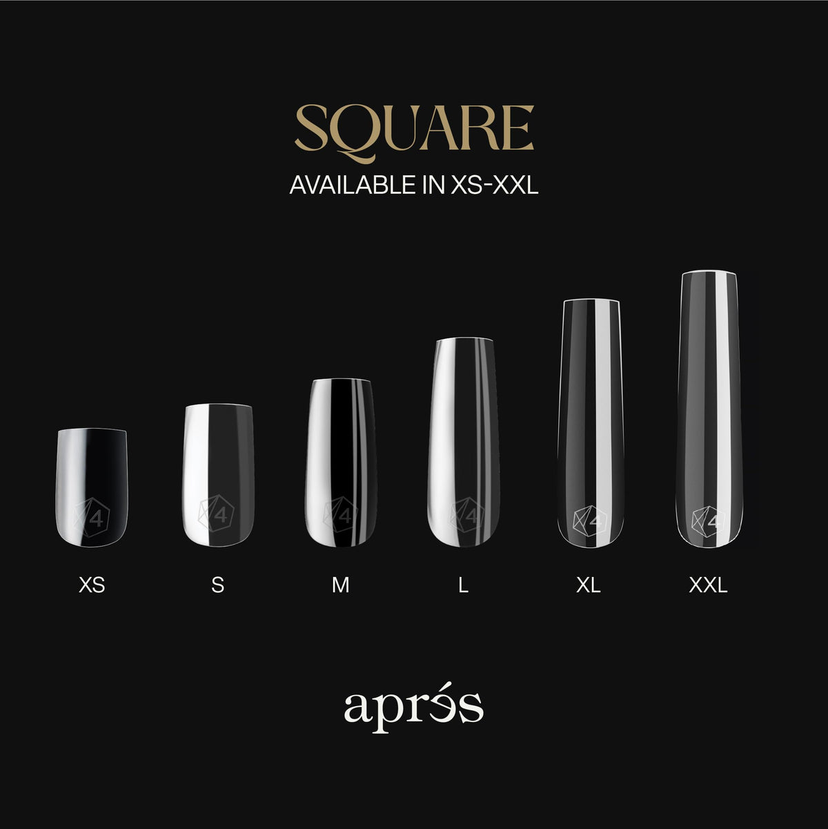 Side view of APRÉS Gel-X Sculpted Nail Tips box