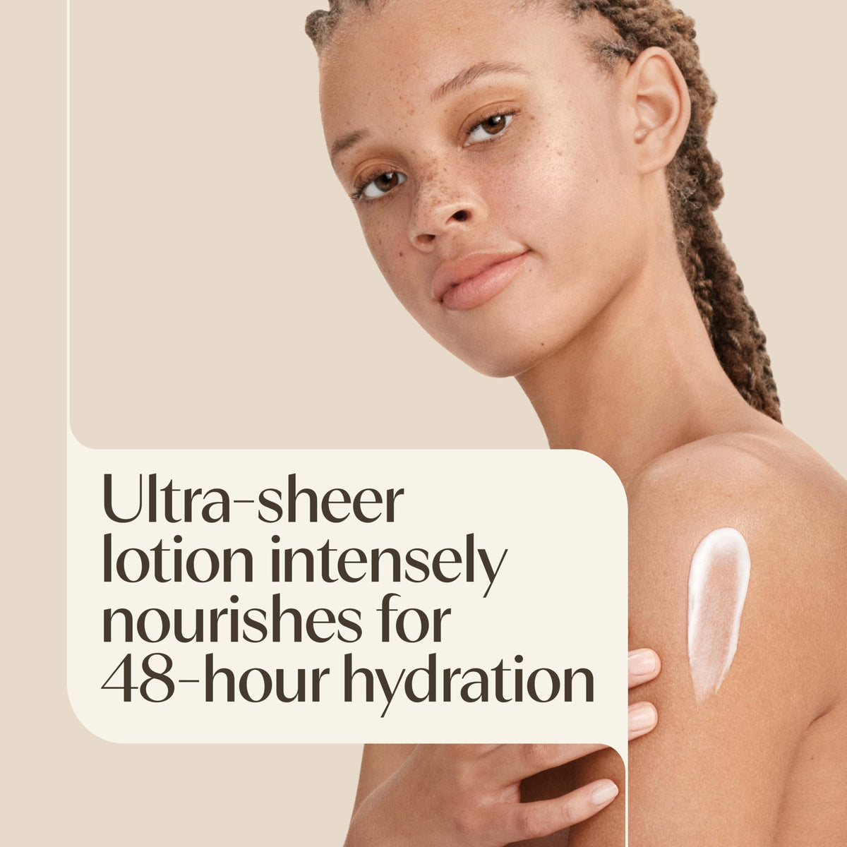 Side view of Aveeno Sheer Hydration Daily Moisturizing Lotion