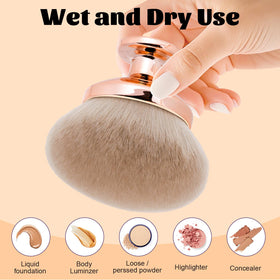 Side view of BABYSHEEP kabuki brush