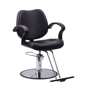 Side view of Beauty Style Barber Chair showing seat height adjustment