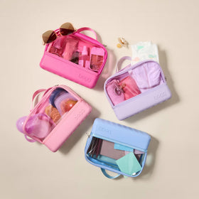 Side view of BOGG BAG Travel Organizer Pouch with handle