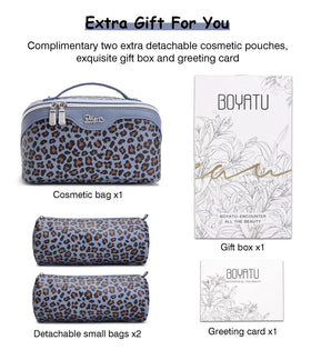Side view of BOYATU Travel Makeup Bags Set