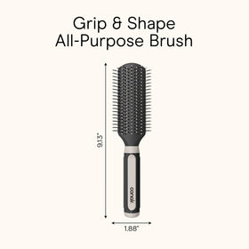 Side view of Conair Detangling Hairbrush highlighting bristle tips