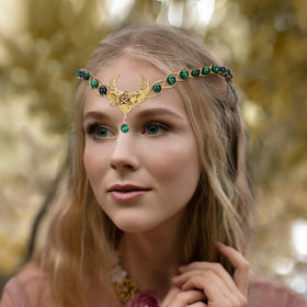 Side view of CoTeeZa Viking Crown showing braided design