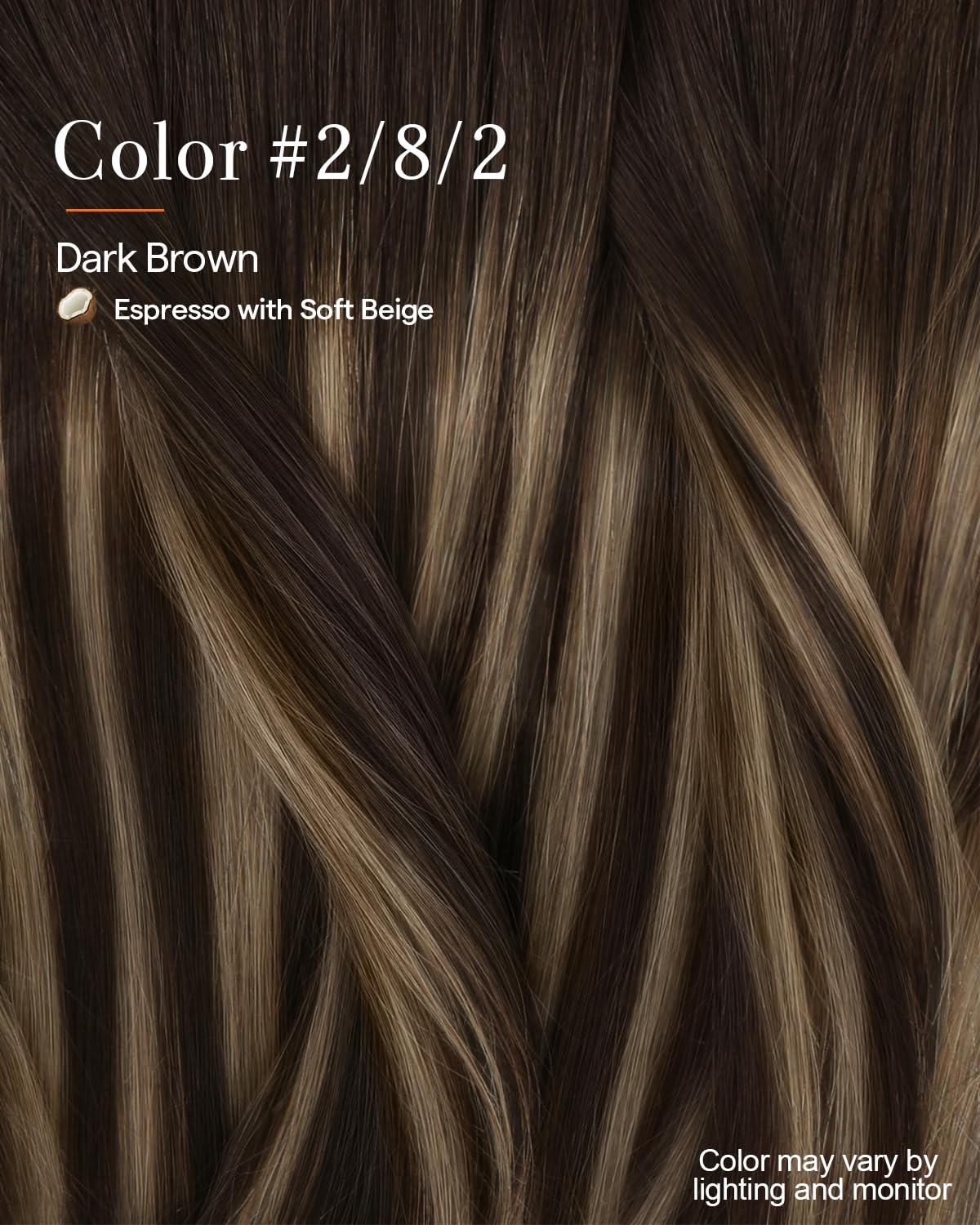 Side view of Full Shine extensions highlighting secure clips