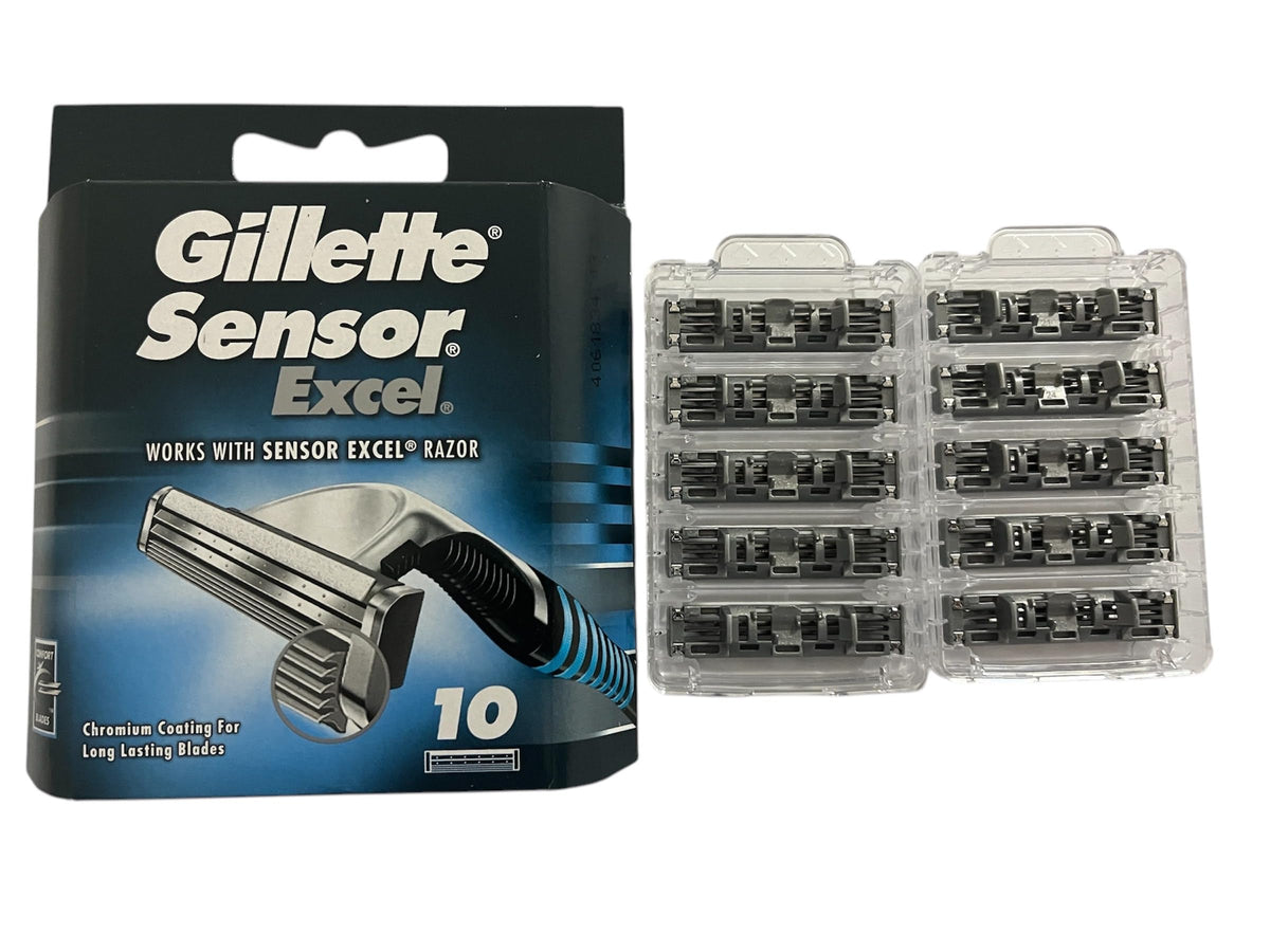 Side view of Gillette Sensor Excel Razor Blades pack