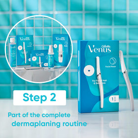 Side view of Gillette Venus Dermaplaning Tool