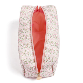 Side view of HHQQWZ Makeup Bag showcasing zipper