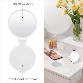 Side view of Jetec compact mirror with flip design
