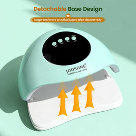 Side view of JODSONE Nail Dryer showcasing dual light source