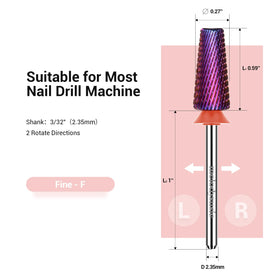 Side view of MelodySusie Nail Drill Bit