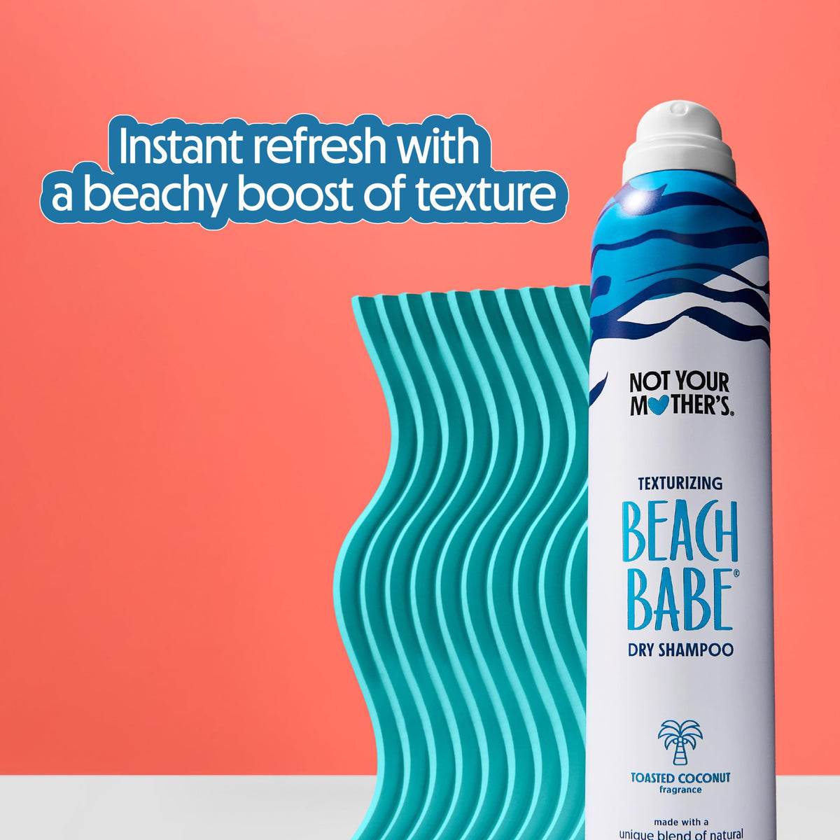 Side view of Not Your Mother's Beach Babe Jumbo Dry Shampoo can