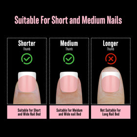 Side view of NOVO OVO nail tips showcasing the soft gel material