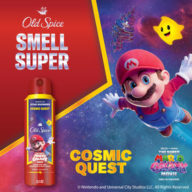 Side view of Old Spice Cosmic Quest Deodorant Body Spray