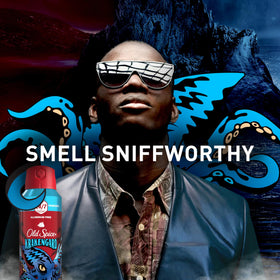 Side view of Old Spice Krakengard Body Spray