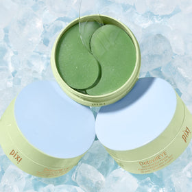 Side view of Pixi DetoxifEYE Hydrogel Eye Patches with cucumber ingredients