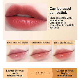 Side view of REATIFUL Color Changing Lipstick tube
