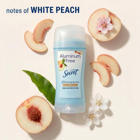 Side view of Secret Aluminum Free Deodorant stick