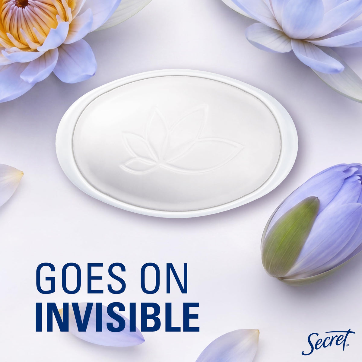 Side view of Secret Antiperspirant Deodorant stick