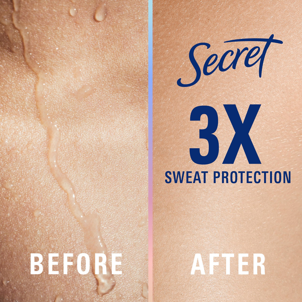 Side view of Secret Clinical Strength Antiperspirant Deodorant showing ingredients