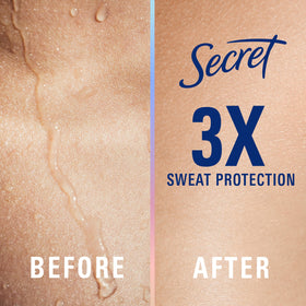 Side view of Secret Clinical Strength Antiperspirant Deodorant showing ingredients