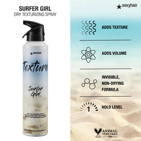 Side view of SexyHair Texture Surfer Girl Dry Texturizing Spray