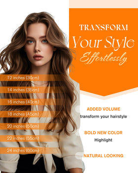 Side view of Sunny Hair extensions showing blending