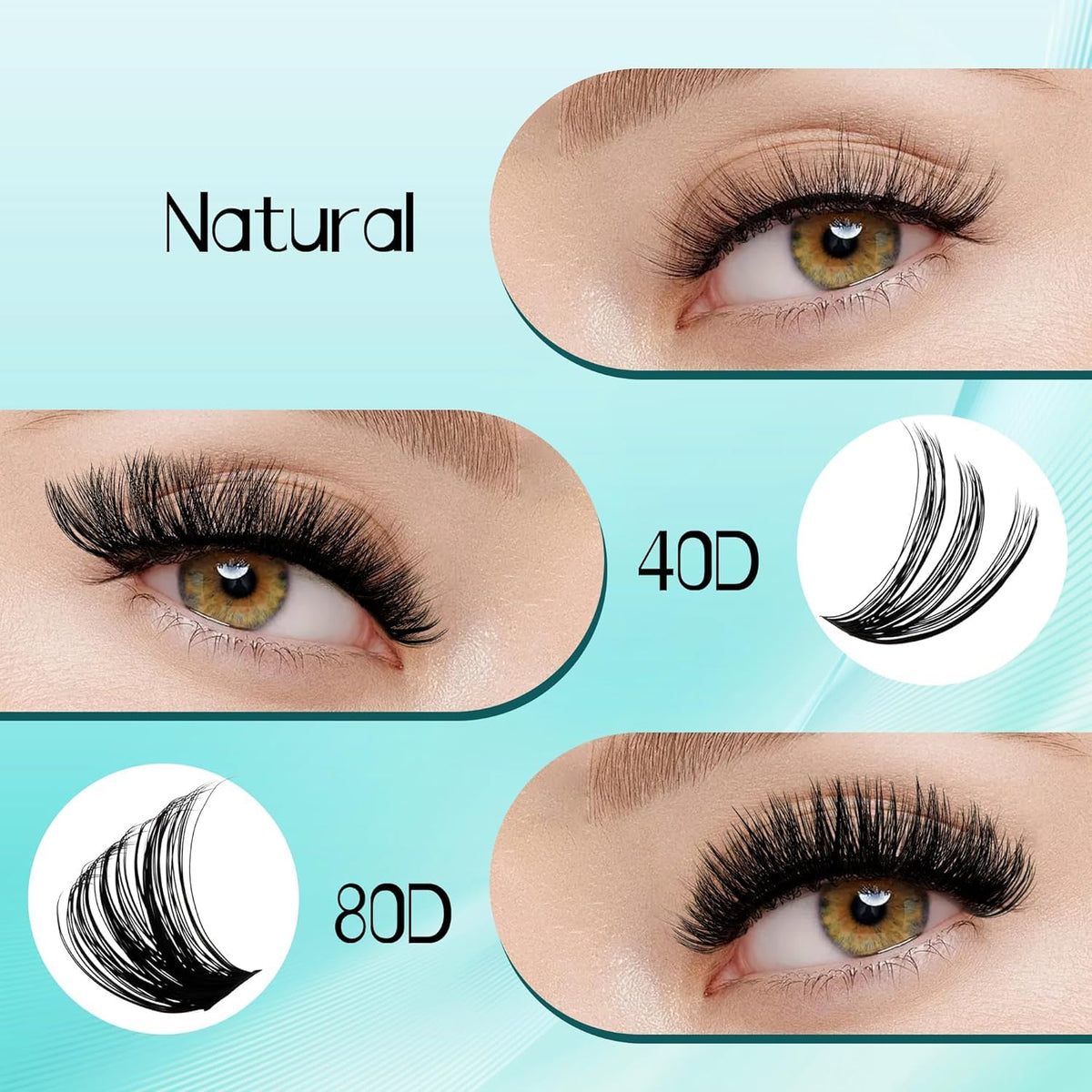 Side view of the GEMERRY Eyelash Extension Kit packaging