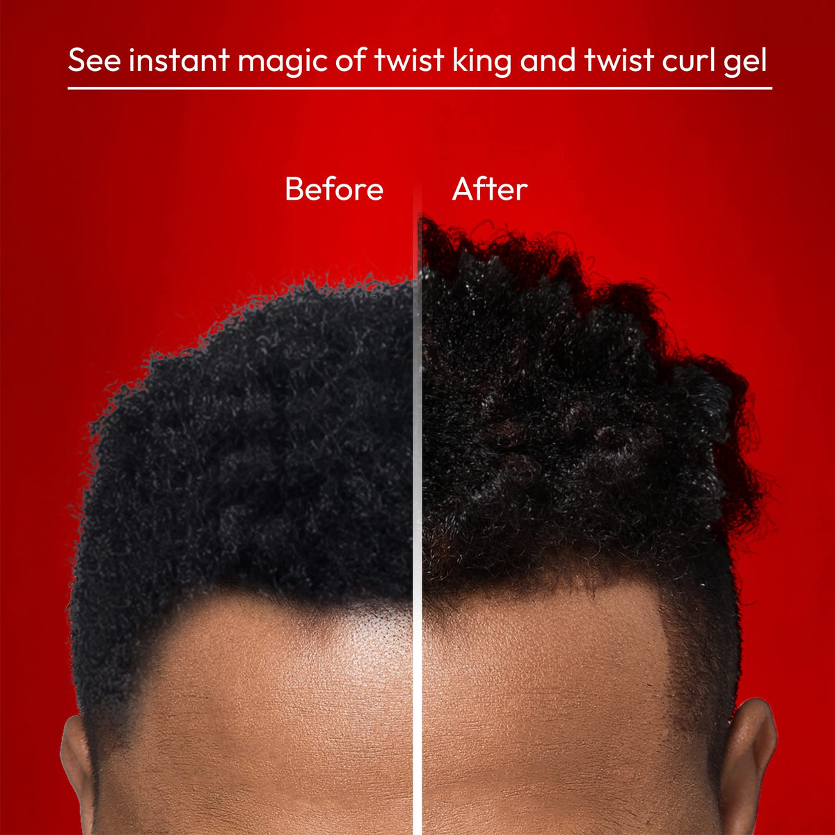 Side view of Twist King brush with ergonomic handle