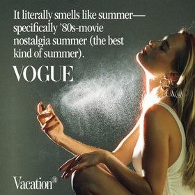 Side view of VACATION Eau de Toilette perfume bottle
